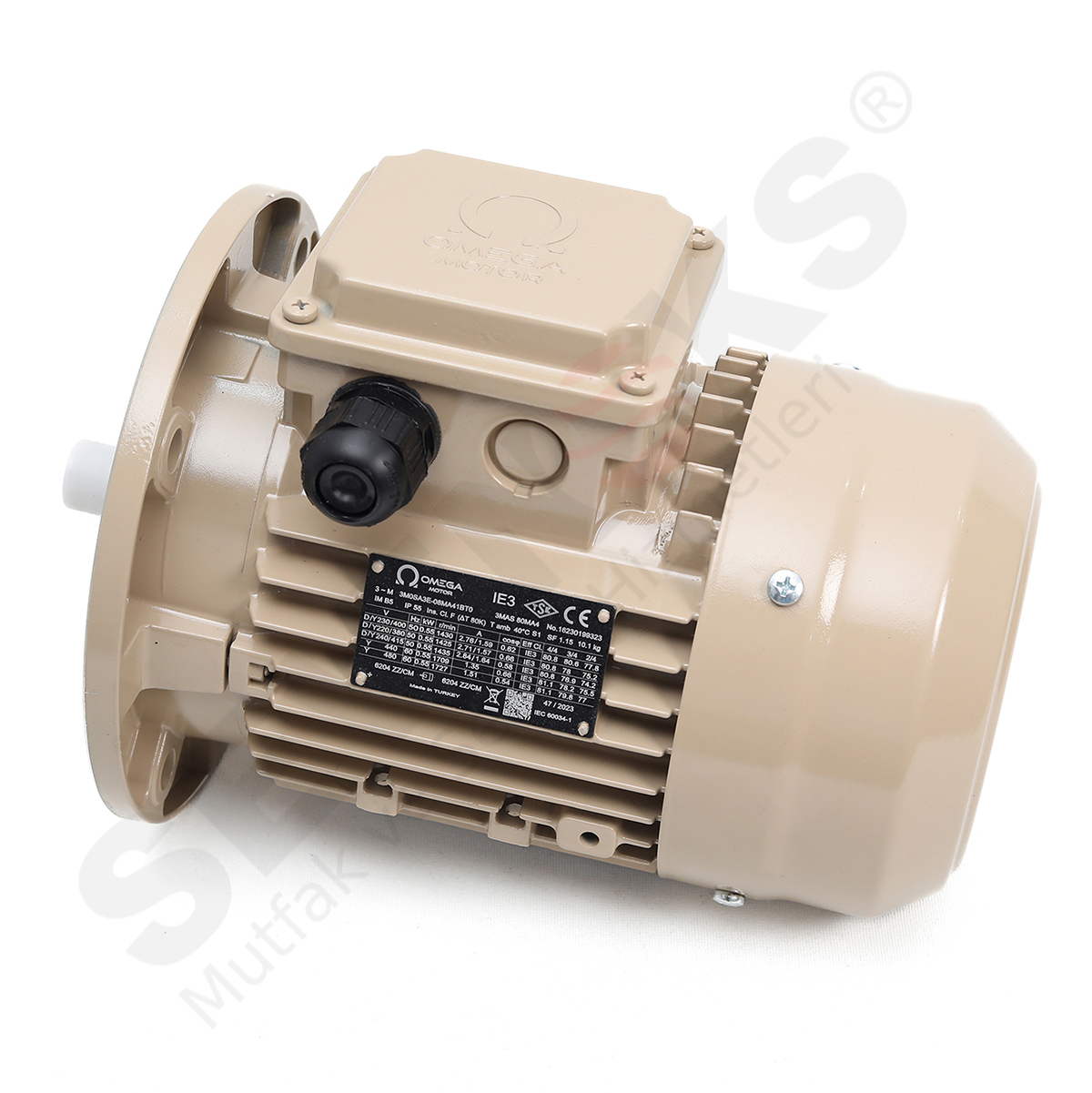 MOTOR IE3 0,55kW 230/400V KURUTMA 